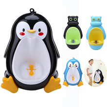 Load image into Gallery viewer, Children Stand Boy Penic PeeBaby Vertical Urinal Babies Boys Potty Urinal InfantToilet Training Frog Penguin Animal Shape Kids