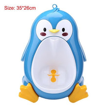 Load image into Gallery viewer, Children Stand Boy Penic PeeBaby Vertical Urinal Babies Boys Potty Urinal InfantToilet Training Frog Penguin Animal Shape Kids