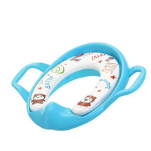 Load image into Gallery viewer, Baby Toilet Potty Seat Children Potty Safe Seat With Armrest for Girls Boy Toilet Training Outdoor Travel Infant Potty Cushion