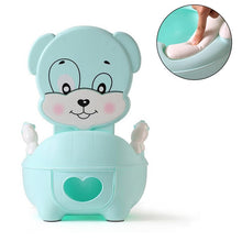 Load image into Gallery viewer, Portable Baby Pot For Children Potty Toilet Seat Kids Potty Training Infant Cartoon Bedpan Comfortable Backrest Toilet Bowl Pots
