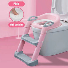 Load image into Gallery viewer, Folding Children&#39;s Pot Baby Boy Children&#39;s Potty Urinal for Boys with Step Stool Ladder Portable Baby Potty Toilet Training Seat
