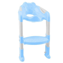 Load image into Gallery viewer, Folding Baby Toilet Training Potties Seats with Adjustable Ladder Infant Safety Handle Potty Urinal Children Plastic Toilet Seat
