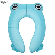 Load image into Gallery viewer, Folding Baby Toilet Training Potties Seats with Adjustable Ladder Infant Safety Handle Potty Urinal Children Plastic Toilet Seat
