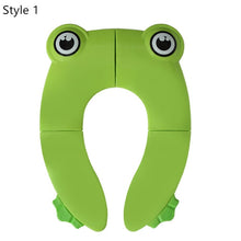 Load image into Gallery viewer, Folding Baby Toilet Training Potties Seats with Adjustable Ladder Infant Safety Handle Potty Urinal Children Plastic Toilet Seat
